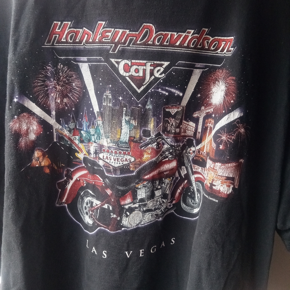 Y2K Harley Davidson Cafe, Ride Free. Las Vegas, Nevada Short Sleev T-Shirt